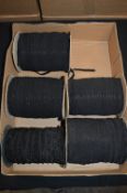 Five Rolls of Black Lace Lingerie Trim