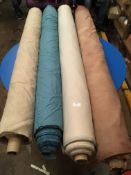 Four Rolls of DNK Fabric Assorted Colours and Lengths
