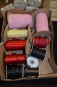 Box of Elasticated Trim and Assorted Ribbon