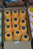 Twelve Cones of Gold Polyester Thread