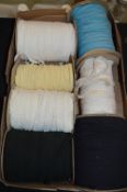 Seven Rolls of Mixed Elasticated Lace Trim