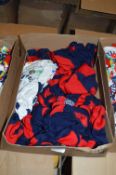 Box of Navy Blue, Red and Other Babies Hats