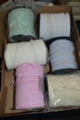 Six Rolls of Elasticated Lingerie Trim