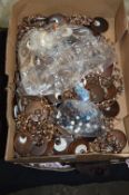 Box Containing African Style Bead Necklaces