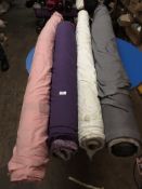 Four Rolls of DNK Fabric Assorted Colours and Lengths
