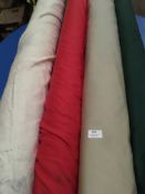 Four Rolls of DNK Fabric Assorted Colours and Lengths