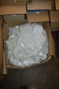 Box Containing Elasticated banding, Size Labels, etc .
