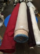Four Rolls of DNK Fabric Assorted Colours and Lengths