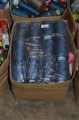 Box Containing Assorted Cones of 120 Cotton Thread