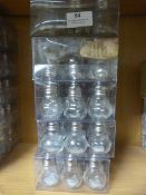 Five Boxes of 12 Light Bulb Salt Pots