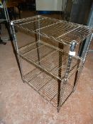 Three Teir Chrome Shelving Unit