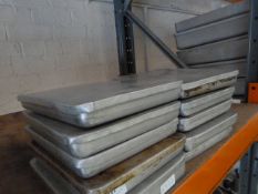 *Ten Aluminium Food Tins with Lids