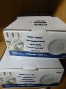 Three Boxes of Six White Side Plates