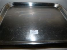 *Nine Stainless Steel Butcher's Trays