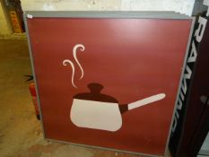 Five Large Framed Canvases