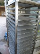 *Eighteen Teir Mobile Tray Rack