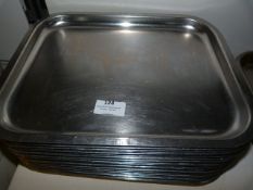 *Twenty Four Stainless Steel Butcher's Trays