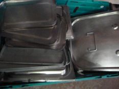 *Box Containing Food Dish Lids