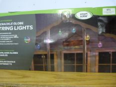 *Crackle Globe Solar Power String Lights