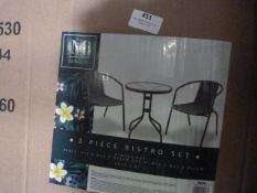 *Monaco Three Piece Bistro Set