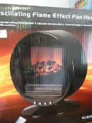 *Oscillating Flame Effect Fan Heater