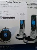 *BT 2100 Twin Cordless Telephone Set
