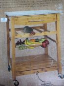 *Granite Topped Kitchen Trolley