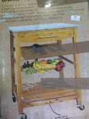 *Granite Topped Kitchen Trolley