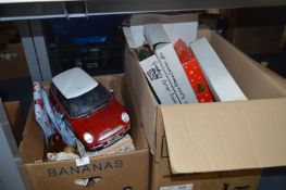 Two Boxes of Christmas Decoration, Pottery, Glassw