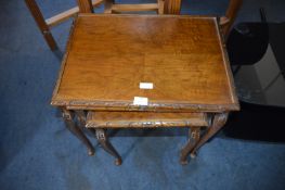 Mahogany Nest of Three Tables