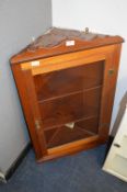 Teak Wall Mounted Corner Cabinet