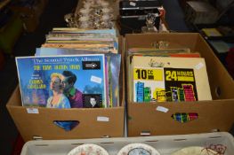 Two Boxes Containing LP Records