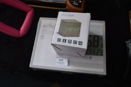 Radio Controlled LCD Wall Clock and Cube Alarm Clo