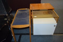 Oak Coffee Table, Bedside Cabinet and a Shelf
