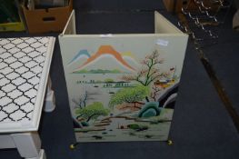 1950/60's Printed Metal Firescreen