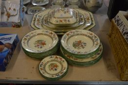 Copeland Spode Chinese Rose Dinnerware; Plates, Me