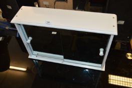 White Painted Bathroom Cabinet Mirror