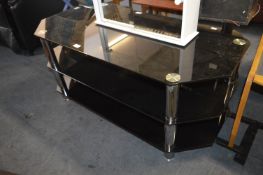 Black Glass Three Height TV