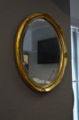 Decorative Gilt Framed Bevelled Edge Wall Mirror