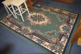 Green Floral Pattern Rug 160x230cm