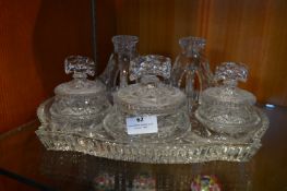 Glass Dressing Table Set