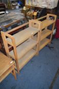 Two Folding Three Height Shelf Unit