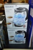 Two Progress 1.7L Glass Kettles