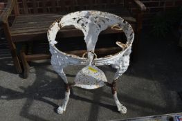 Cast Iron Pub Table with Britannia Ends