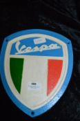 *Reproduction Cast Iron Sign - Vespa