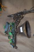 *Ornamental Cast Iron Wall Mounted Bell