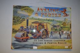 *Large Reproduction Enamel Sign - Avling & Porter