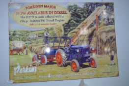 *Large Reproduction Enamel Sign - Fordson Major