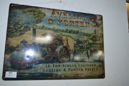 *Enamel Sign - Aveling & Porter