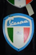 *Reproduction Cast Iron Sign - Vespa